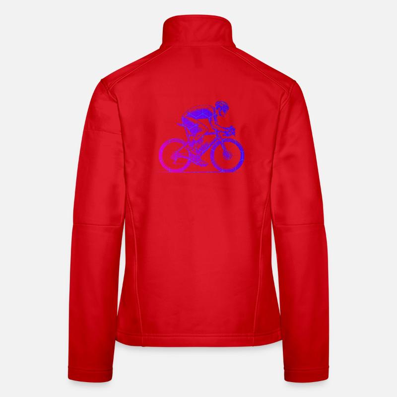 Graphique vélo de route pour vélo de route Veste en tissu softshell Femme
