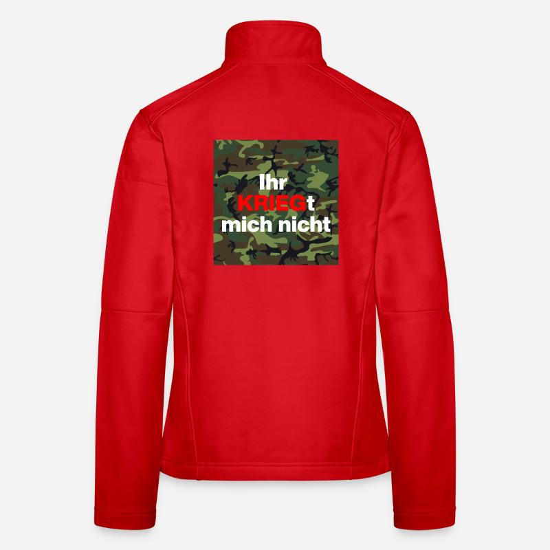 YOU WON'T GET ME, CONSCIENTIOUS OBJECTOR Women's Softshell Jacket