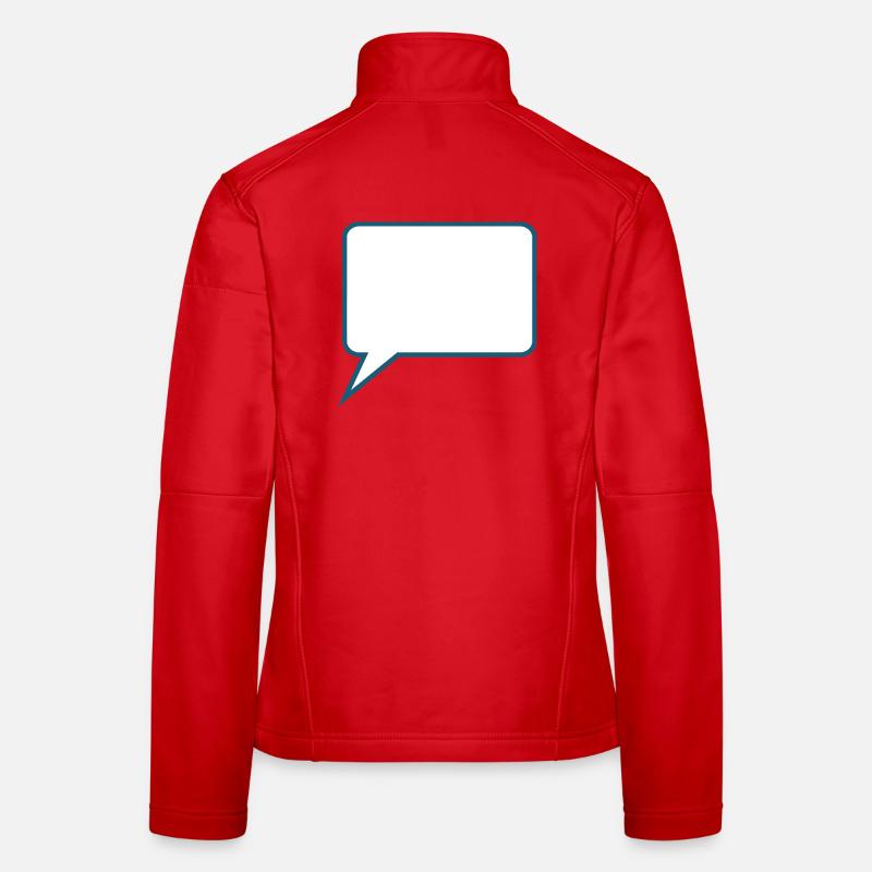 Personalize your own speech bubble comic Women's Softshell Jacket