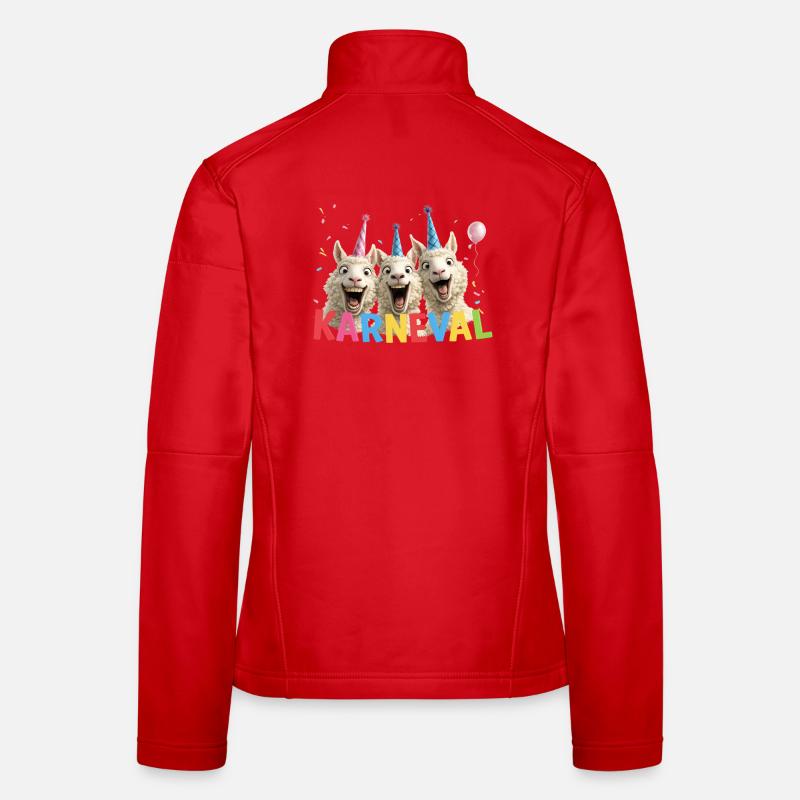 Karneval-Schafe Trio Frauen Softshelljacke