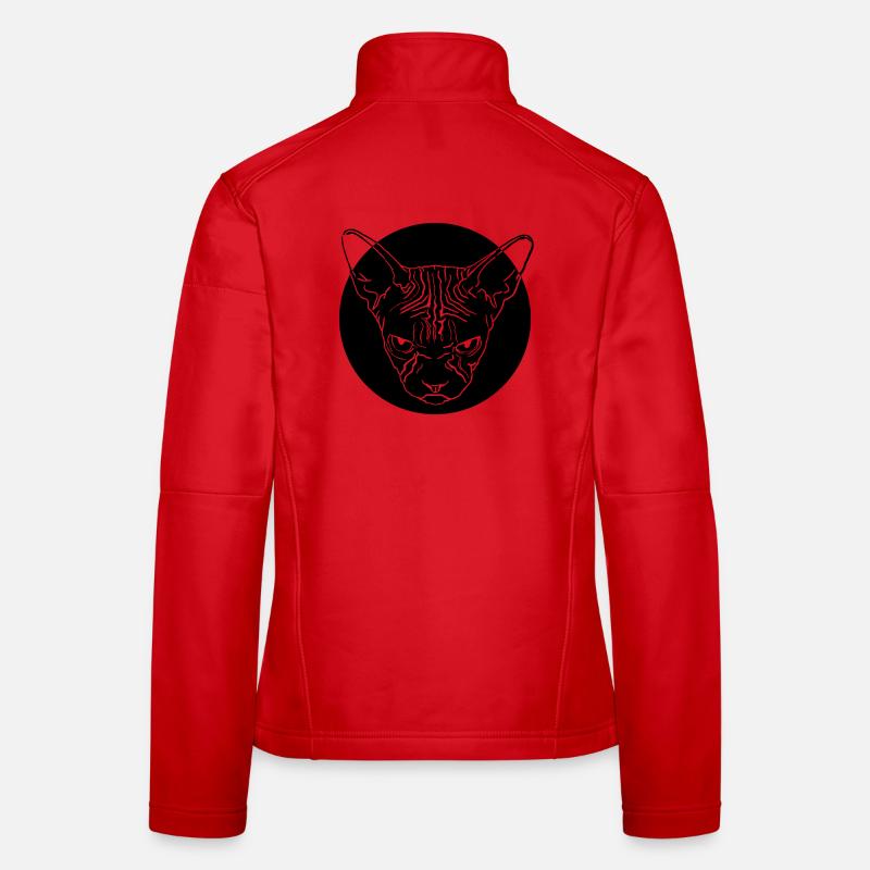 Tête de sphinx Veste en tissu softshell Femme