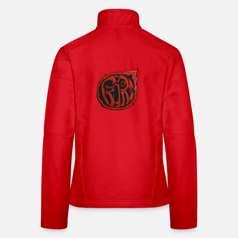 Fire, graff Veste en tissu softshell Femme