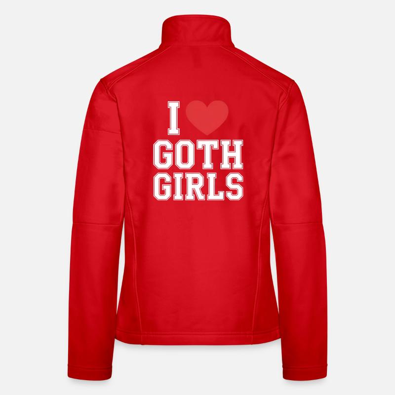 J’adore les filles gothiques Veste en tissu softshell Femme