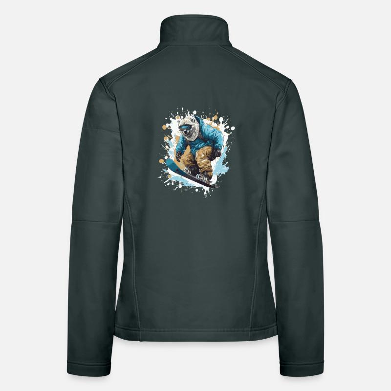 Polar Bear Snowboard Polar Bear Women's Softshell Jacket