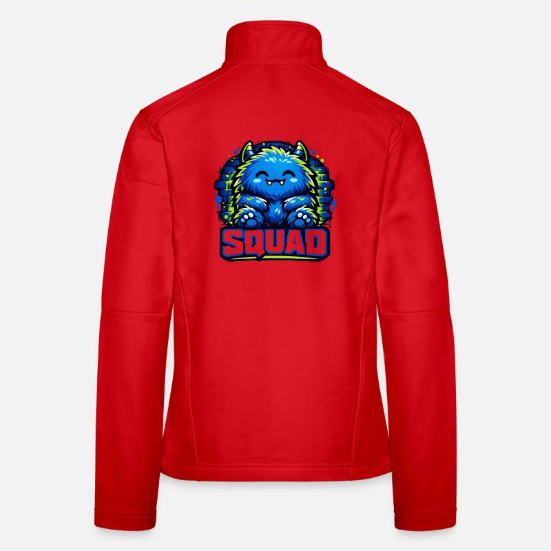 Logo de l’escouade de monstres bleus Veste en tissu softshell Femme