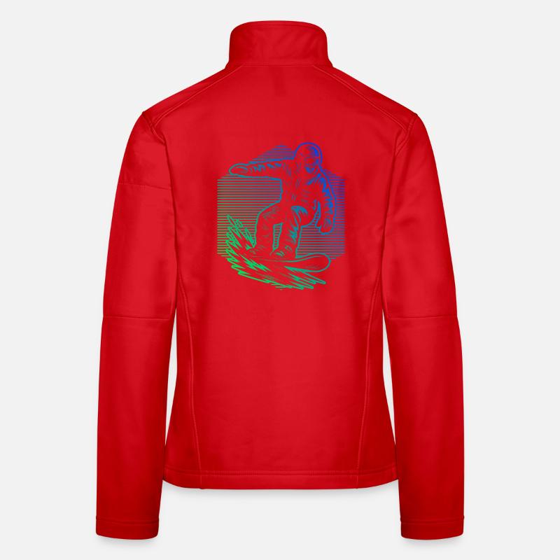 Snowboard vibes for snowboard Women's Softshell Jacket