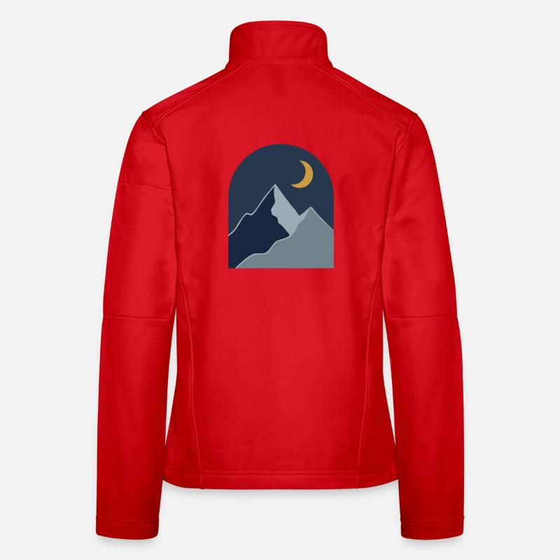 Midnight Mountain Serenity Women's Softshell Jacket