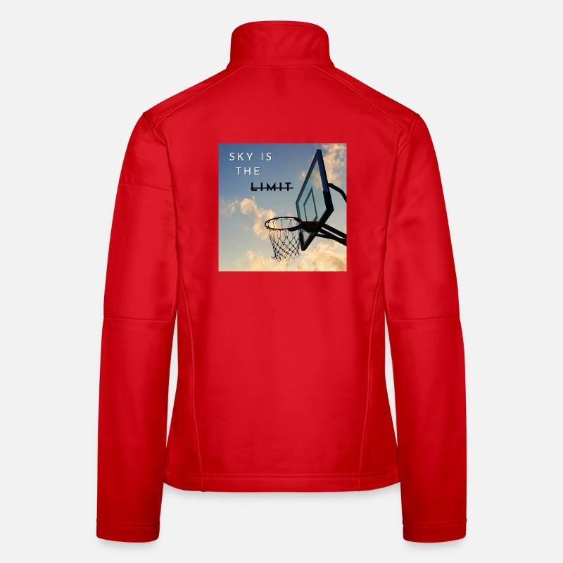 Le ciel, c’est la limite des cerceaux Veste en tissu softshell Femme