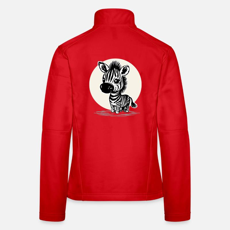 Süßes Zebra – Niedliches Tiermotiv Frauen Softshelljacke