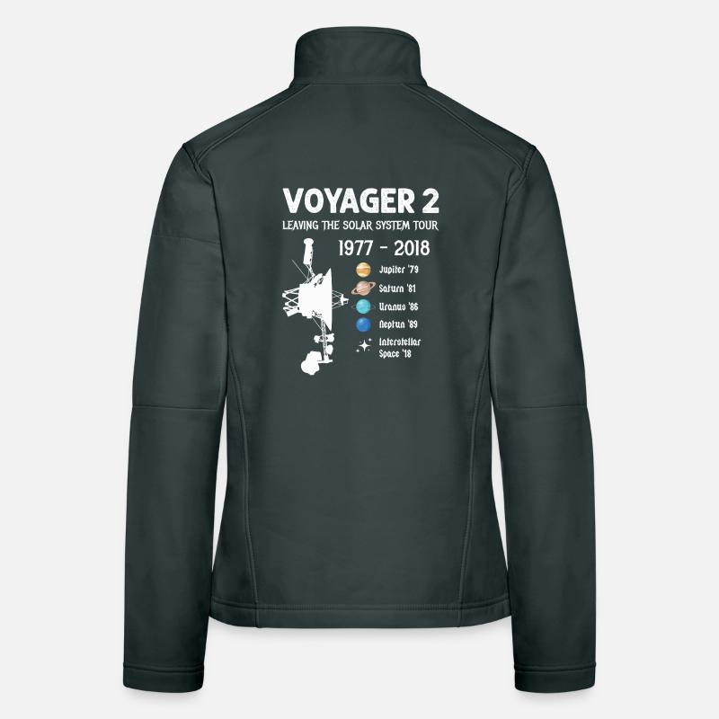 Voyager 2 Spacecraft Leaving The Solar System Tour Women's Softshell Jacket