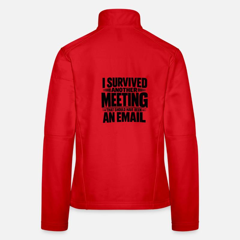 Drôle d’humour au bureau Conception des e-mails Veste en tissu softshell Femme