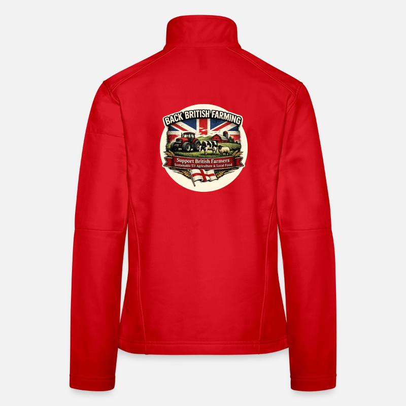 Back British Farming Women's Softshell Jacket