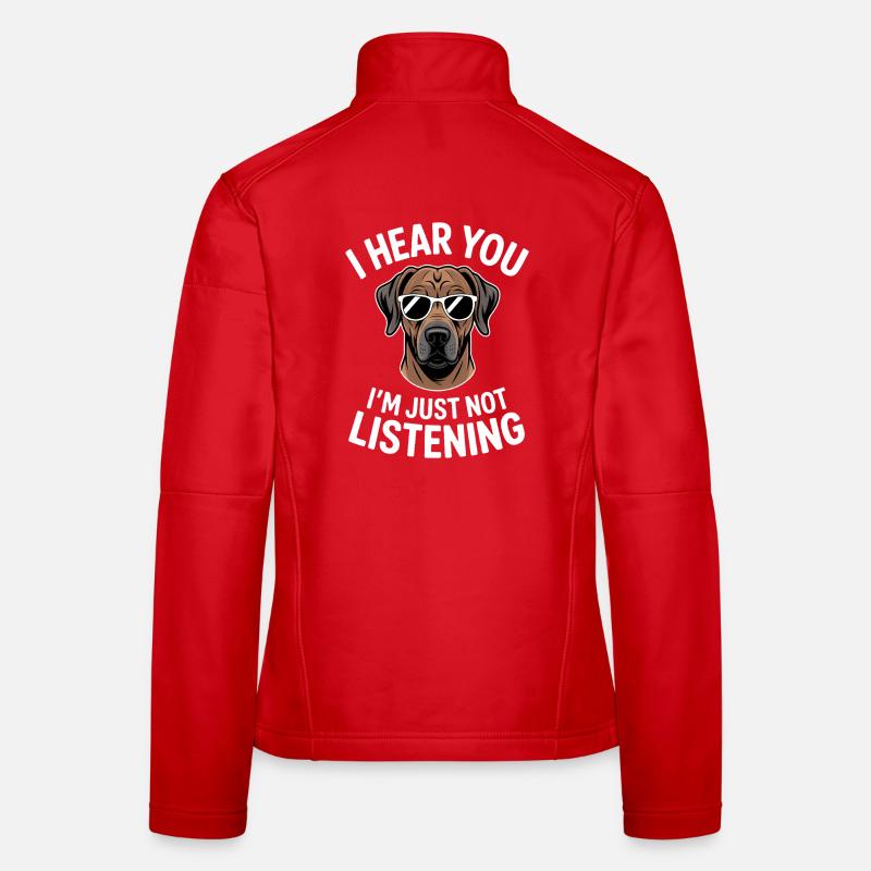 Rhodesian Ridgeback Sayings Funny Dog Gift Women's Softshell Jacket
