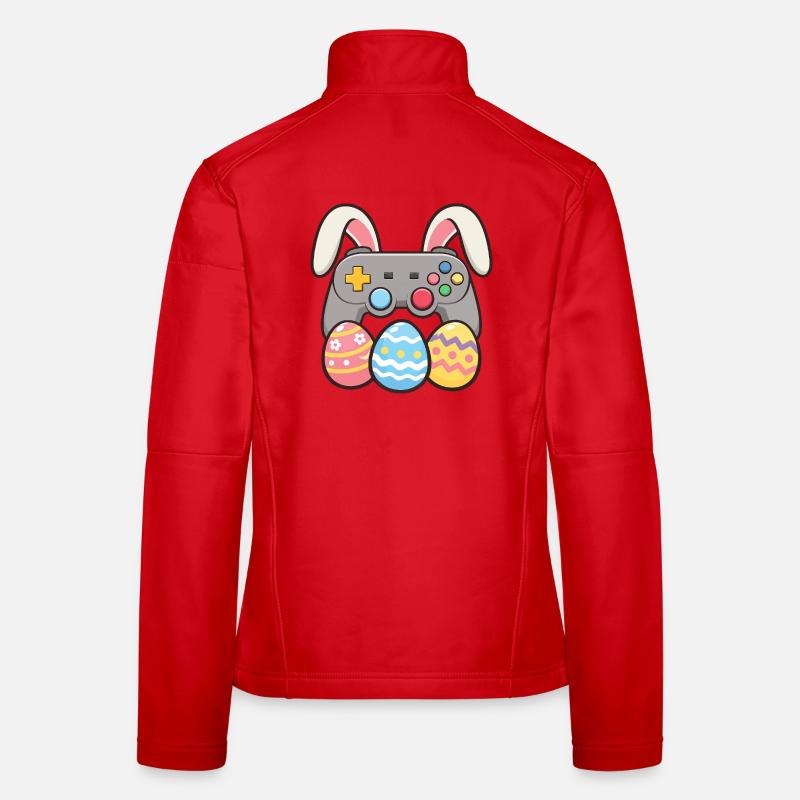 Bunny Gaming Controller Easter Gamer Spaß Frauen Softshelljacke