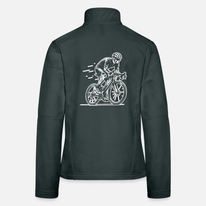 Déclaration pour tous les vélos de route Veste en tissu softshell Femme
