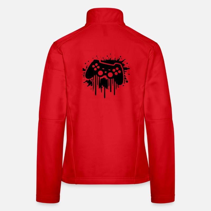 Gaming Gamer Controller Women's Softshell Jacket