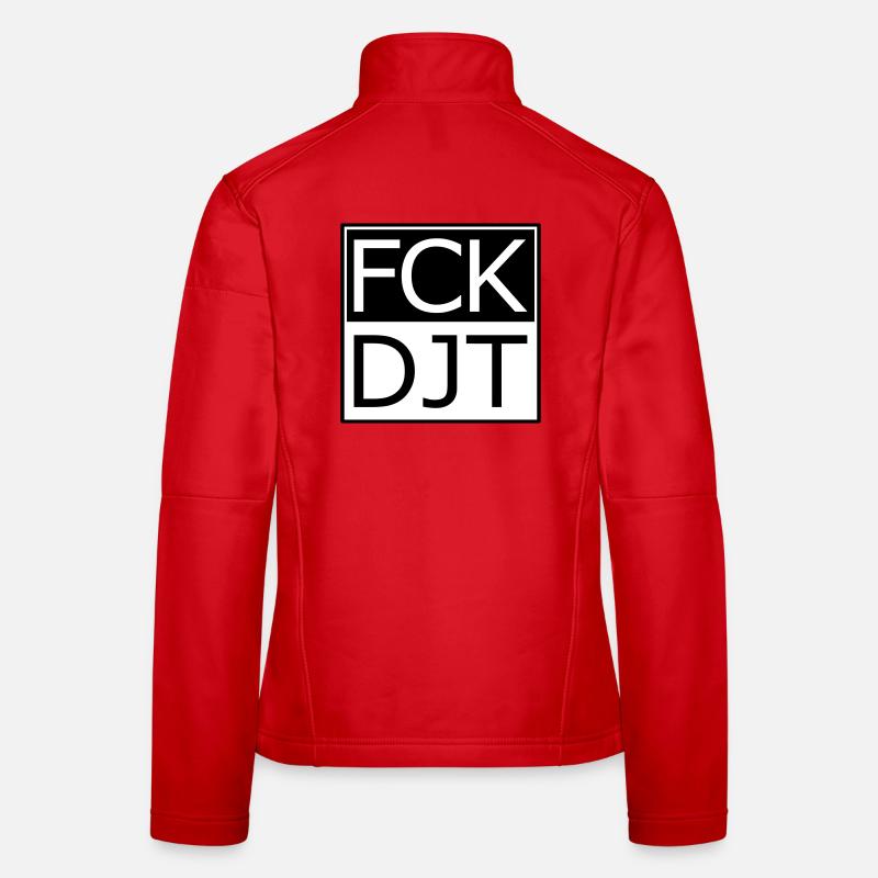 Provocative Block Typography Protest Women's Softshell Jacket