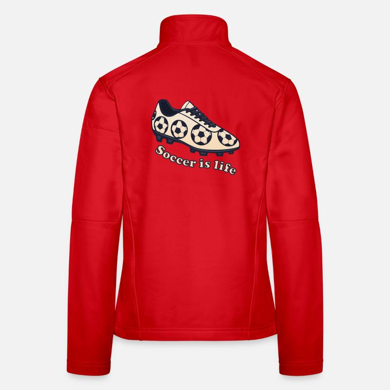 Soccer – Soccer is Life Design Women's Softshell Jacket