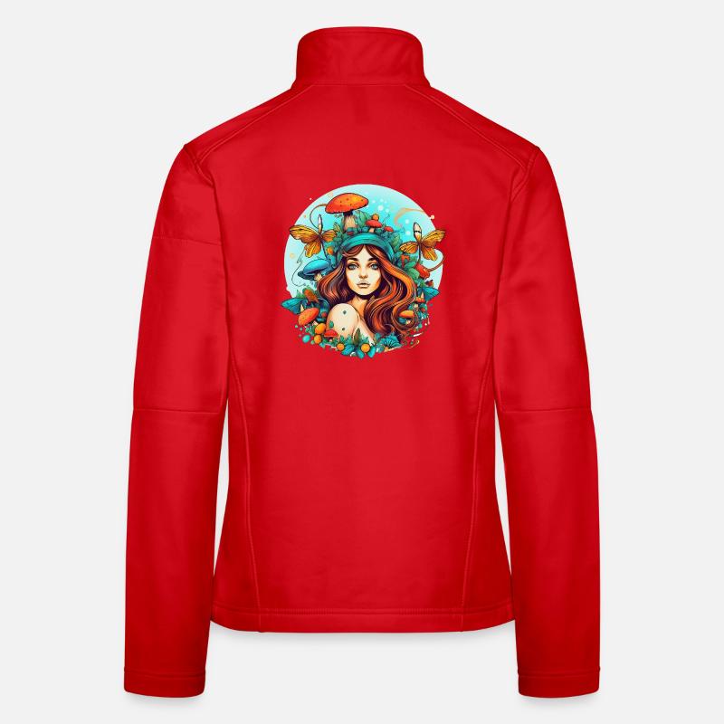 Fairytale Forest - Women's Softshell Jacket - red