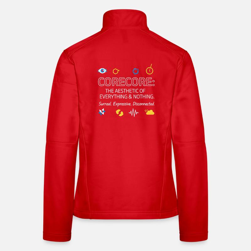 Corecore : L’esthétique de tout Collage Veste en tissu softshell Femme