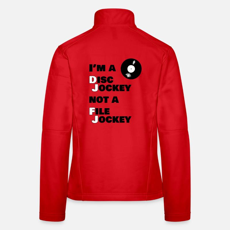 I'm a Disk Jokey, not a File Jockey - Women's Softshell Jacket - red