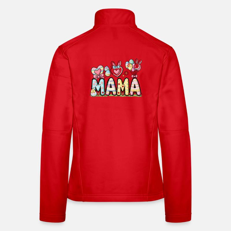 Pastel Easter Mom Design Women's Softshell Jacket
