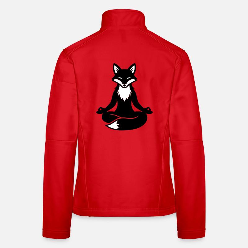 Fuchs Yoga Meditation Frauen Softshelljacke
