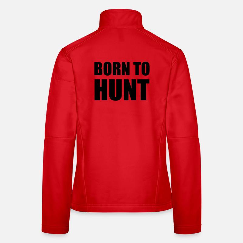 Né pour chasser - chasse Veste en tissu softshell Femme