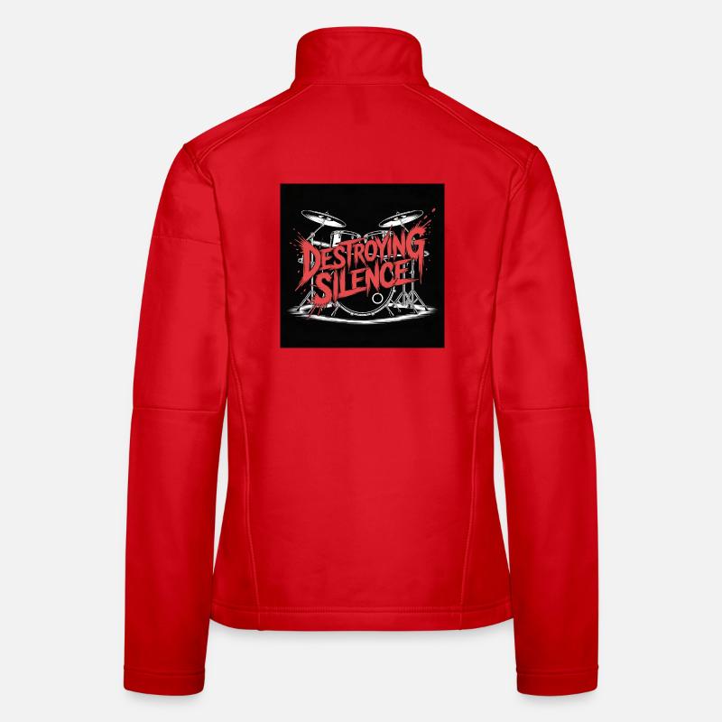 Destroying Silence Drum Graffiti Women's Softshell Jacket