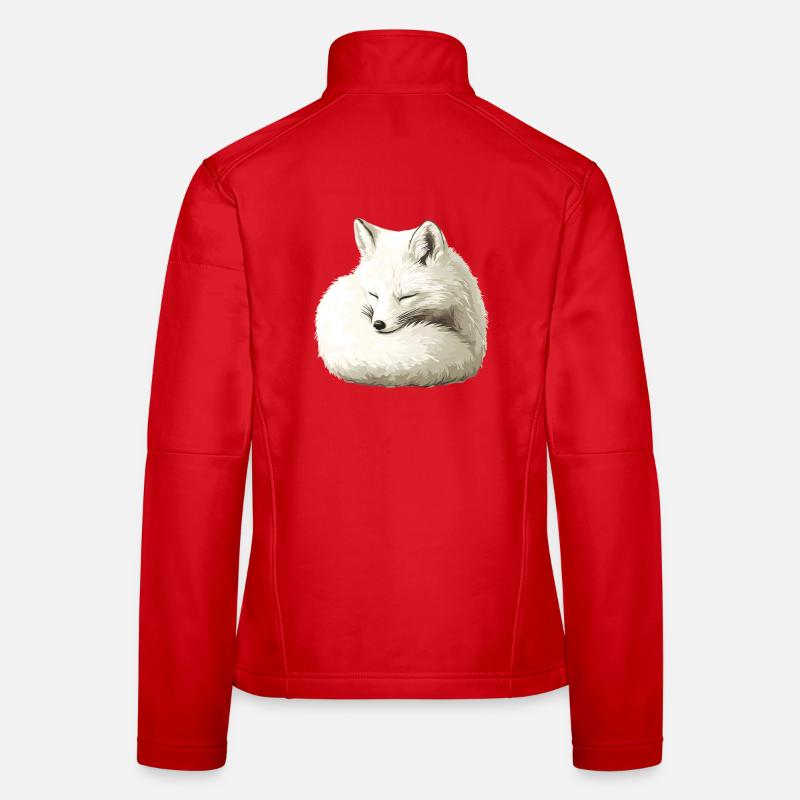 Sleeping Winter Fox Women's Softshell Jacket
