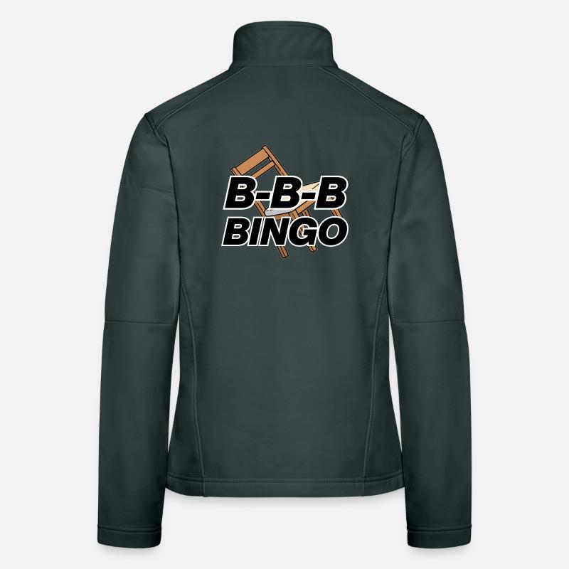 B-B-B-BINGO TREND, VIRAL FUN, MEME SCHULE STUHL 🪑 Frauen Softshelljacke