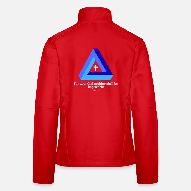 For with God, nothing shall be impossible. Hatch - Women's Softshell Jacket - red
