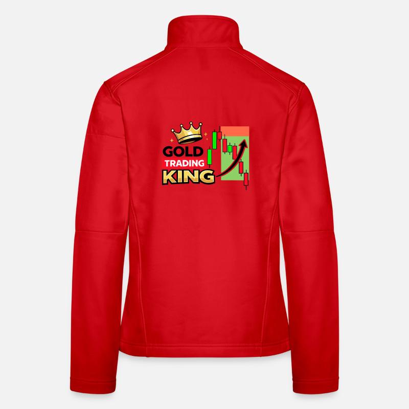 Roi du commerce de l’or Veste en tissu softshell Femme
