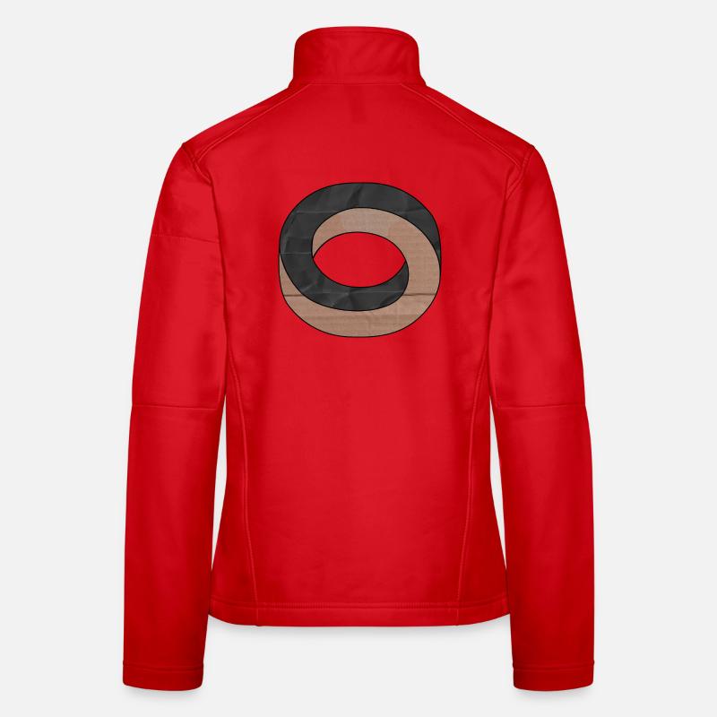 Optical Illusion Circle Women's Softshell Jacket