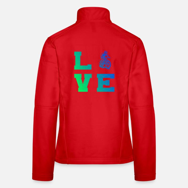 Conception de VTT vintage pour VTT Veste en tissu softshell Femme