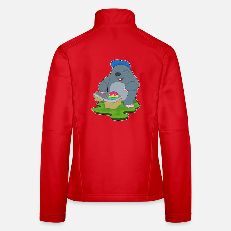 Mole Easter Easter Egg Women's Softshell Jacket