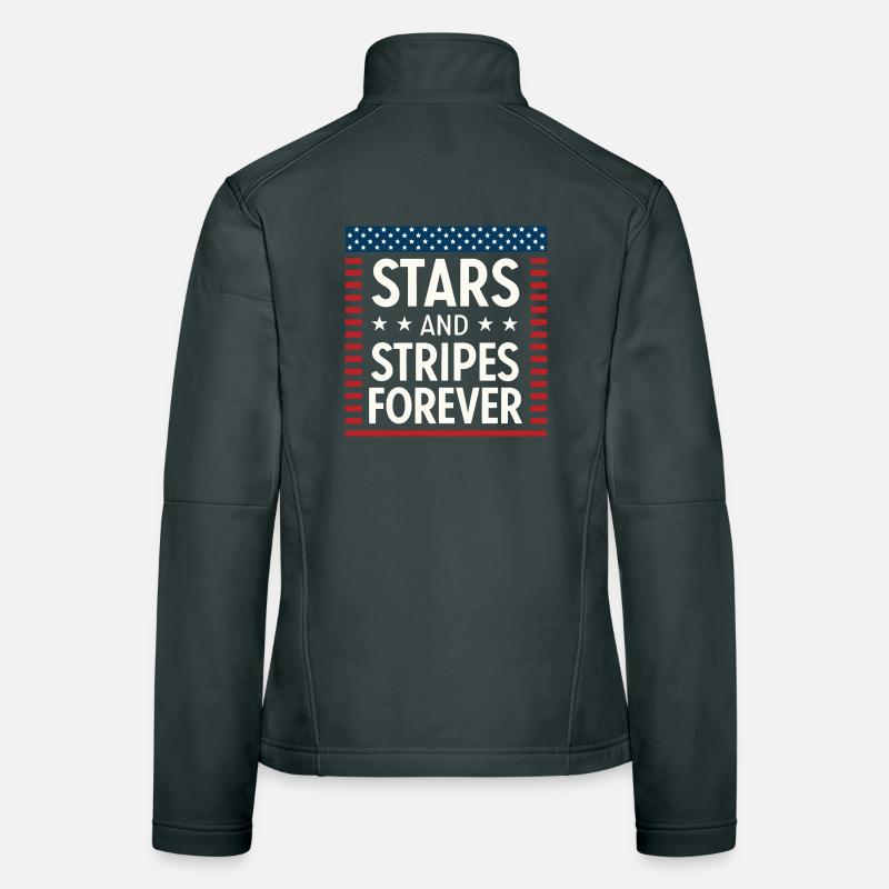 Étoiles et Rayures Forever Veste en tissu softshell Femme