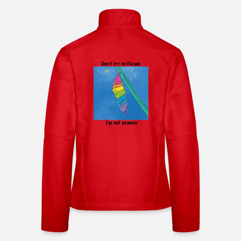 Bon comme je suis ! Veste en tissu softshell Femme
