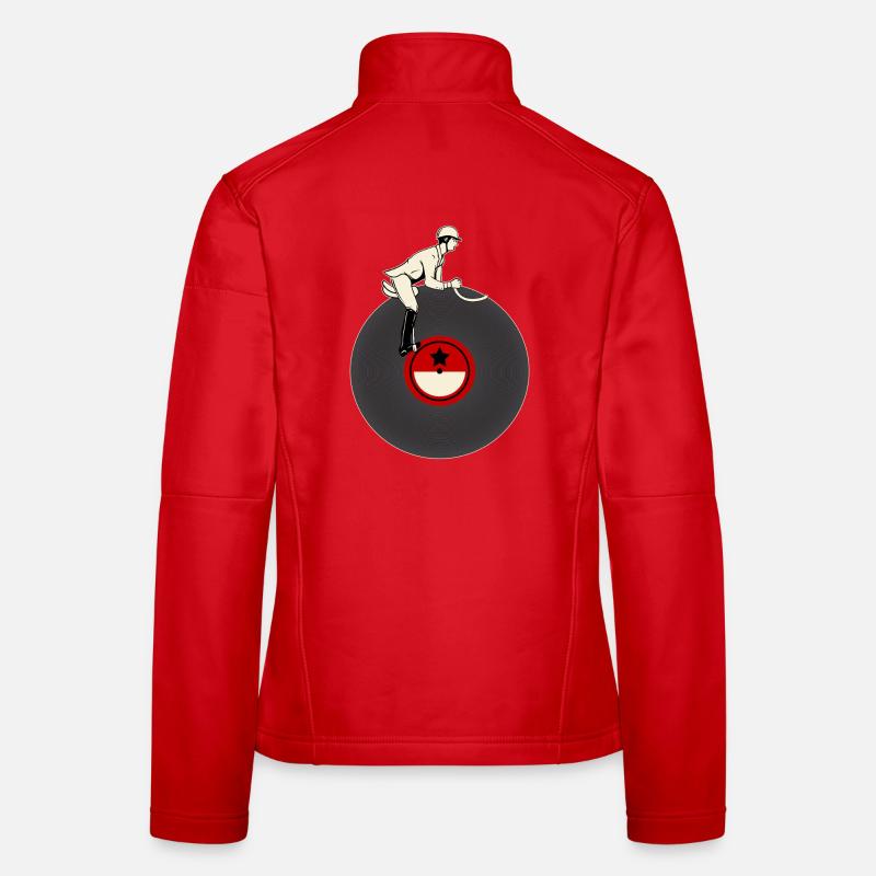 Cavalier sur vinyle Veste en tissu softshell Femme