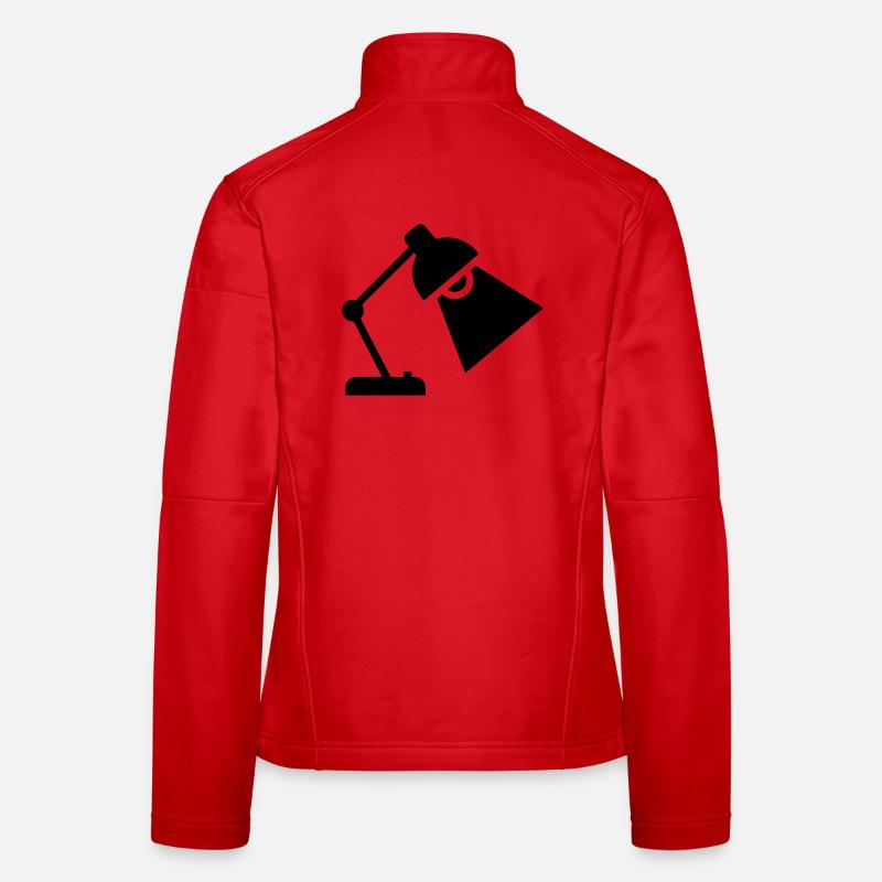 Silhouette de lampe de bureau Veste en tissu softshell Femme