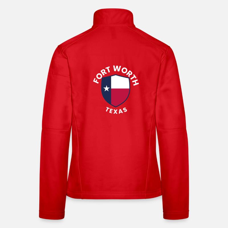 Fort Worth Texas Shield Pride Frauen Softshelljacke
