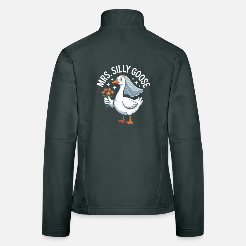 Brautganselogo – MrsSillyGoose Frauen Softshelljacke