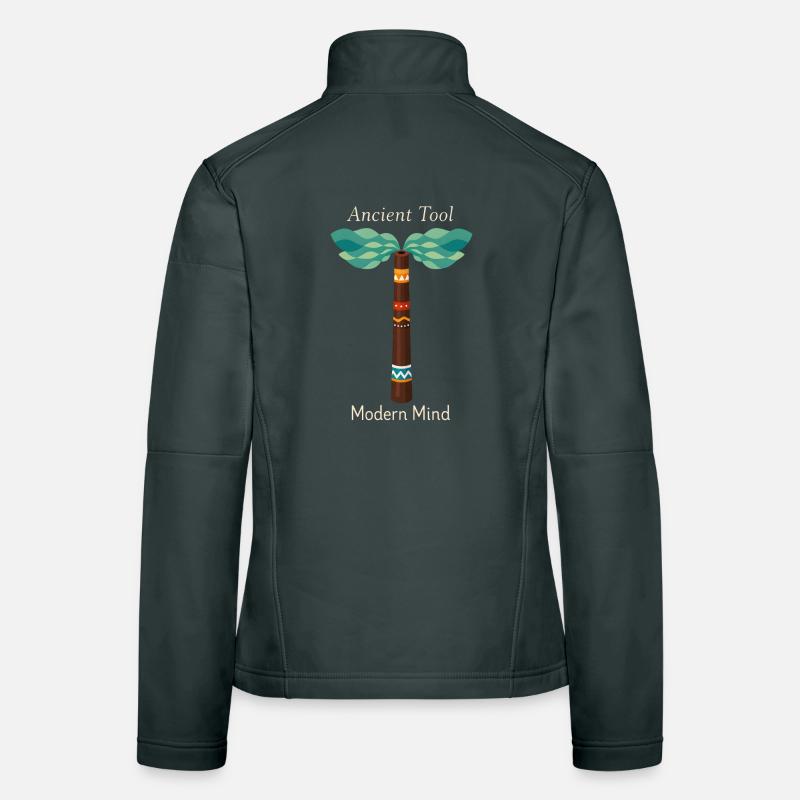 Old tool, modern spirit | Didgeridoo Women's Softshell Jacket