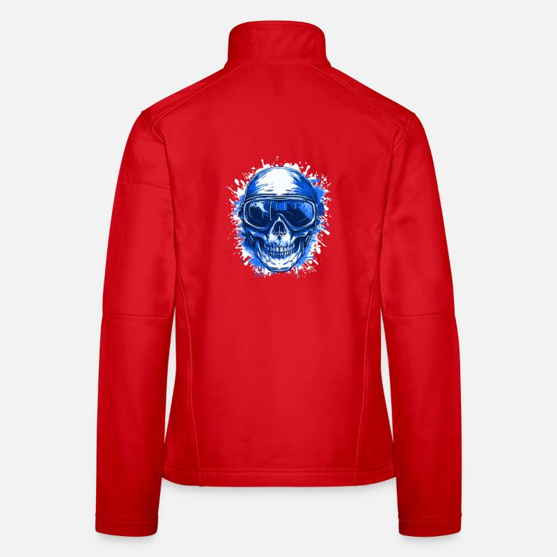 Ski Skull Ski Goggles Skull Women's Softshell Jacket