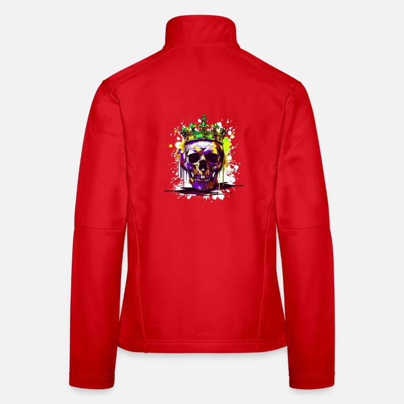 Couronne de crâne de roi Veste en tissu softshell Femme