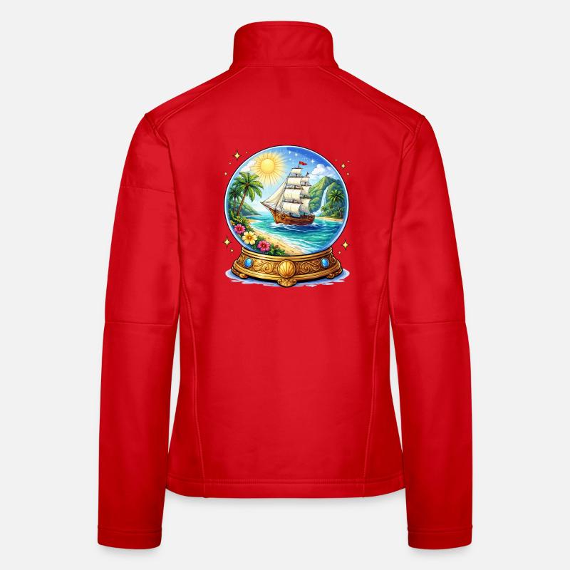 Ship's dream spherical image Women's Softshell Jacket