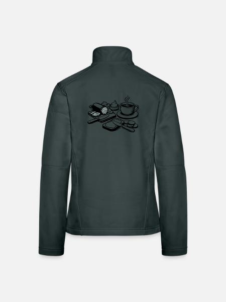 meal - Women's Softshell Jacket - mouse grey - Back