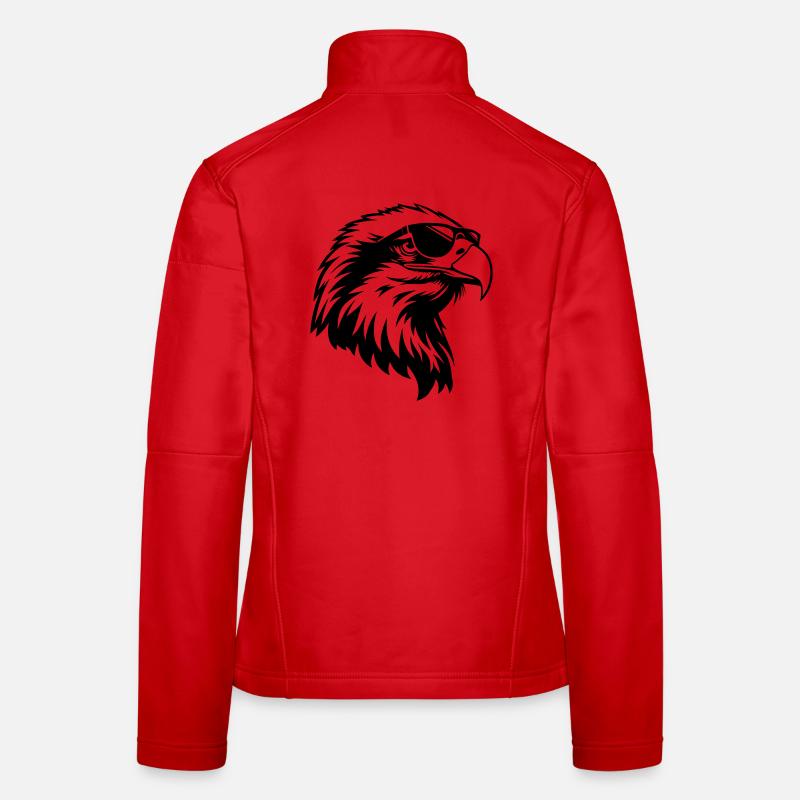 Cool eagle with sunglasses Women's Softshell Jacket