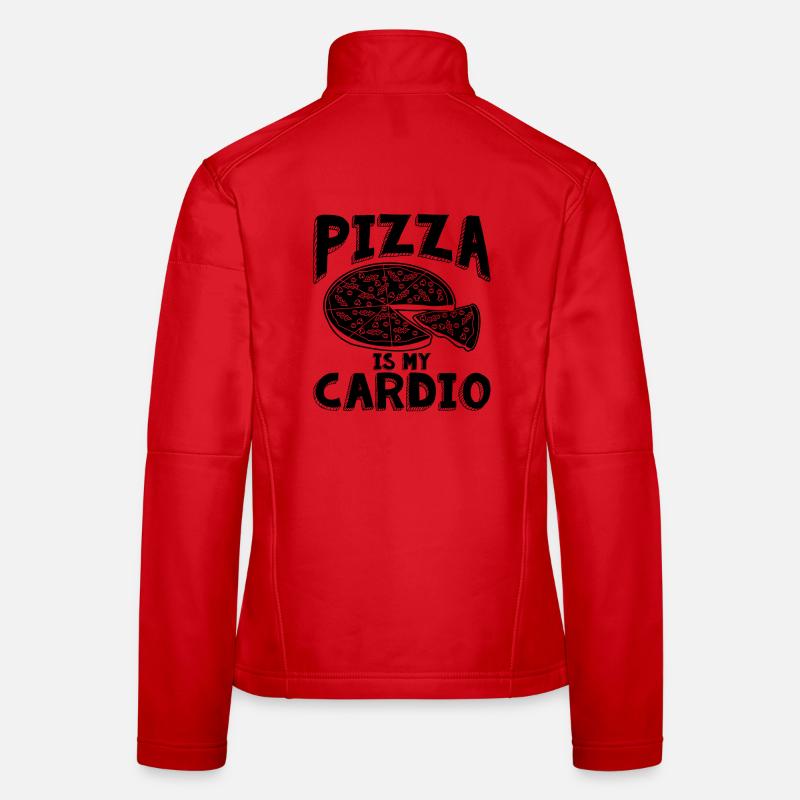 La pizza, c’est du cardio Veste en tissu softshell Femme