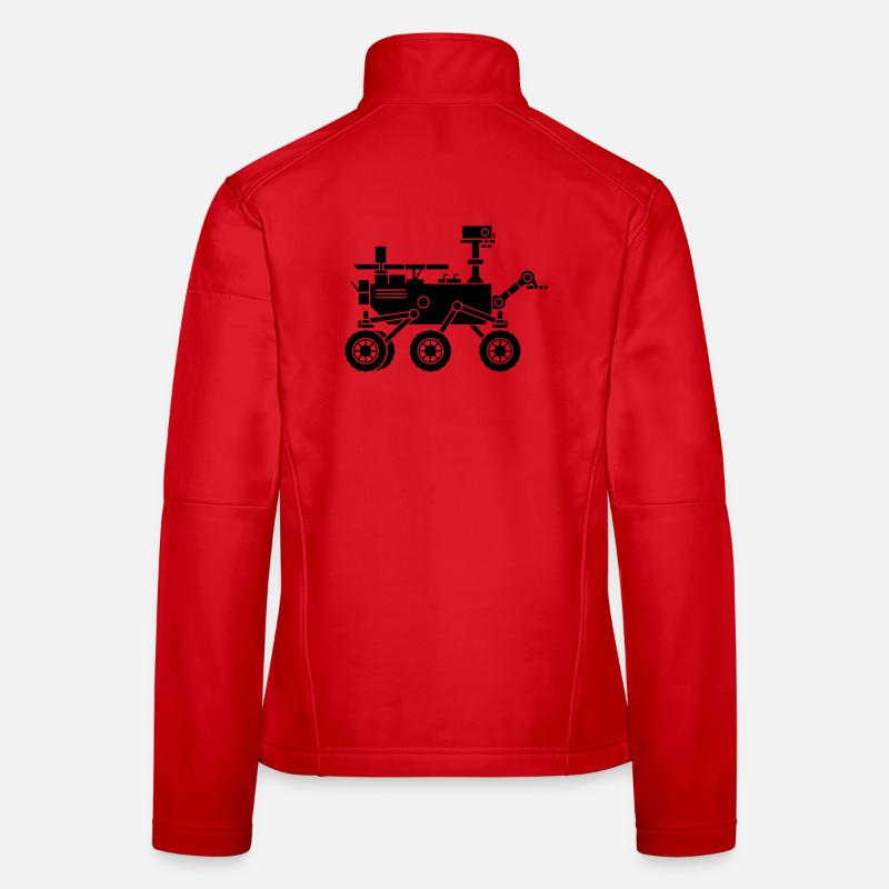 Mars Rover Robot Silhouette Women's Softshell Jacket